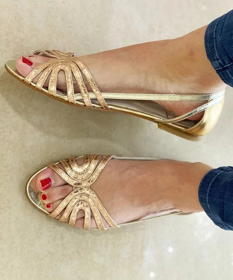 Golden Sandals Eleonora Summer Light