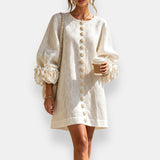 Ivy™ | Rosette Sleeve Shift Dress