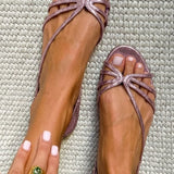 Ginevra Golden Sandals Summer Elegance