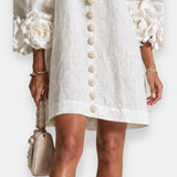 Ivy™ | Rosette Sleeve Shift Dress