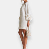 Ivy™ | Rosette Sleeve Shift Dress