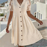 Elodie | Balloon Sleeve Midi Dress
