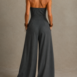 Isla | Elegant jumpsuit with crossover neckline