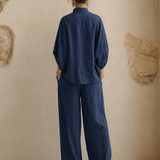 Gracey | Batwing Sleeves and Wide-Leg Pants