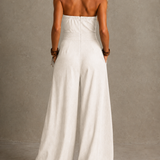 Isla | Elegant jumpsuit with crossover neckline