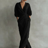 Sienna V-Neck Maxi Dress