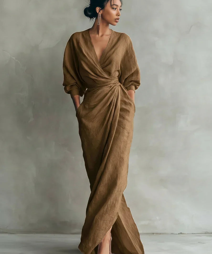 Sienna V-Neck Maxi Dress