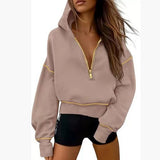 GRETELT - Hooded Sweatshirt with Zipper
