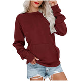 ERMA™ - Women's Lightweight Crewneck Hoodless Sweatshirt