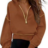 GRETELT - Hooded Sweatshirt with Zipper