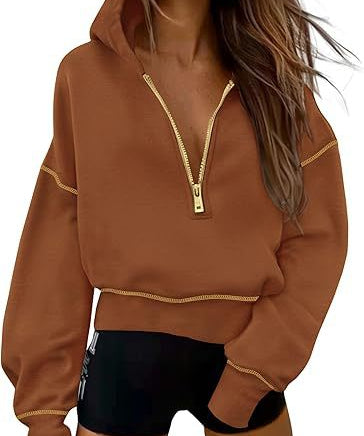 GRETELT - Hooded Sweatshirt with Zipper