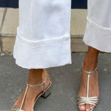 Allegra Golden Heeled Sandals
