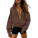 GRETELT - Hooded Sweatshirt with Zipper