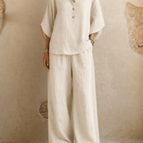 Gracey | Batwing Sleeves and Wide-Leg Pants
