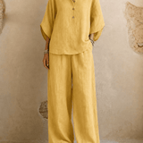 Gracey | Batwing Sleeves and Wide-Leg Pants
